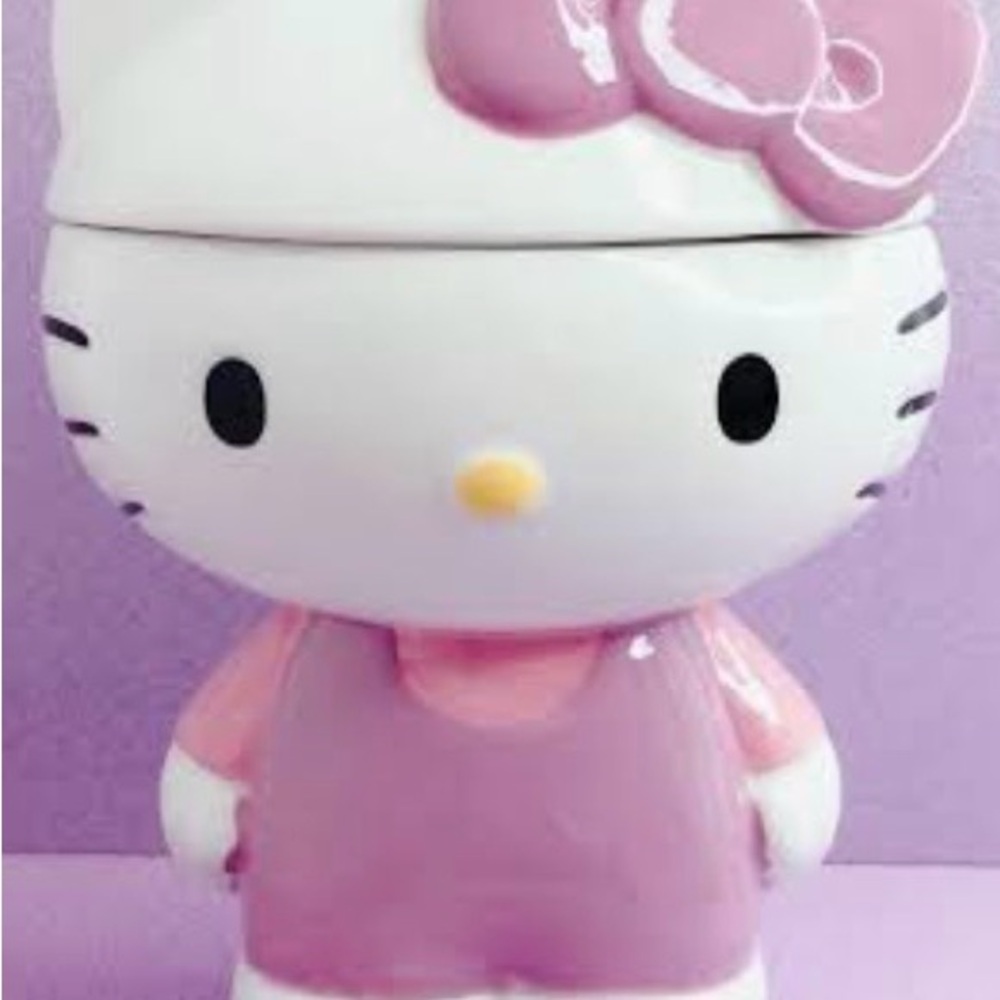 Sanrio Pink and White Hello Kitty Cookie Jar